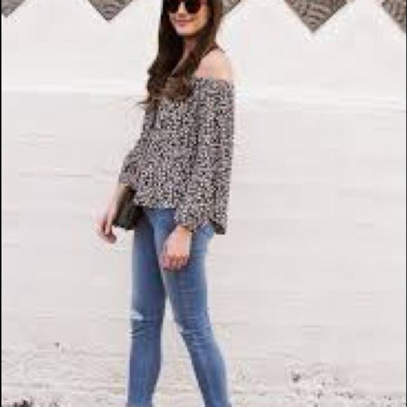 NWOT Lauren Ralph Lauren Womens Modal Blend Smoked Knit Top Navy M - Picture 1 of 6